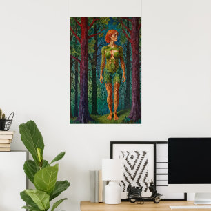 Affiche “Le Portrait de Viridra” -  Veines de la Canopée  