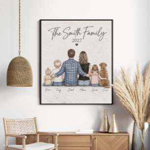 Affiche Le portrait personnalisé de la famille Smith 2027