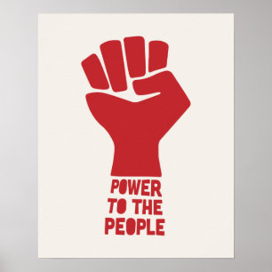 Affiche Le pouvoir au peuple
