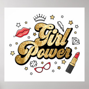 Affiche Le pouvoir de la fille : Parties scintillant fémin