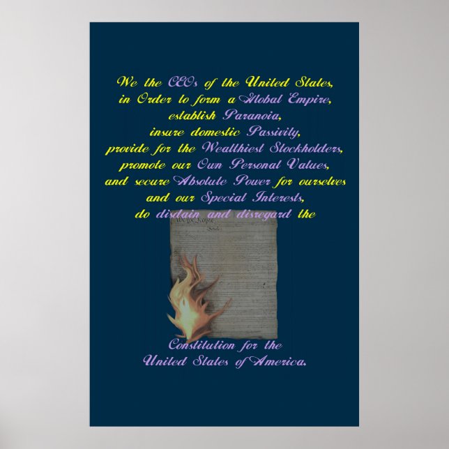 Affiche Le préambule réécrit (Devant)