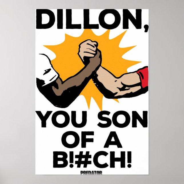 Affiche Le Prédateur Dillon, Fils D'Un (Devant)