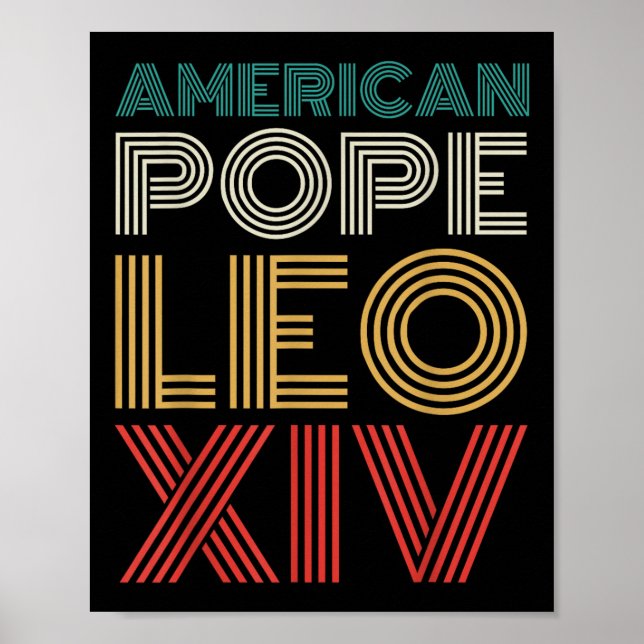 Affiche Le premier pape américain Leo Xiv Robert Prevost C (Devant)