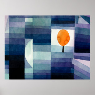 Affiche Le Présage de l'Automne de Paul Klee