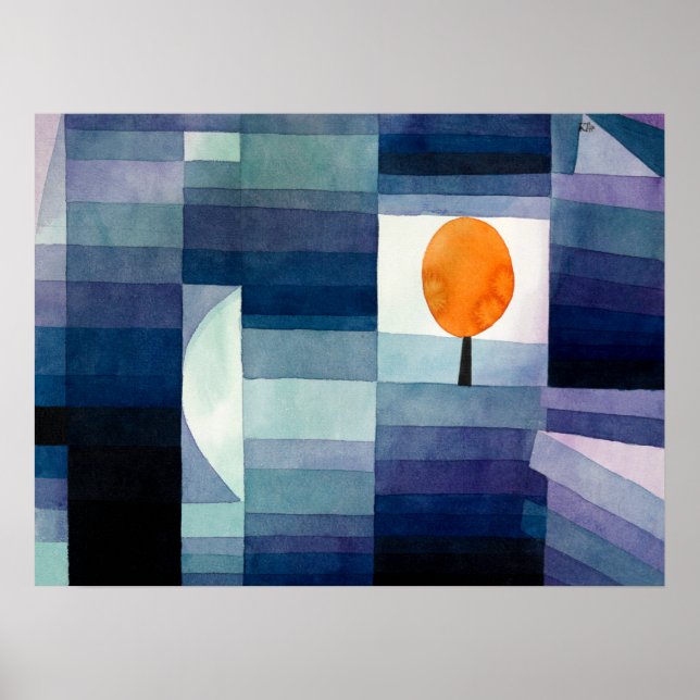 Affiche Le Présage de l'Automne de Paul Klee (Devant)