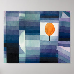 Affiche Le Présage de l'Automne Paul Klee