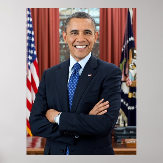 Affiche Le président américain Barack Obama (Devant)