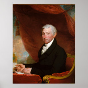 Affiche Le président américain James Monroe par Gilbert St
