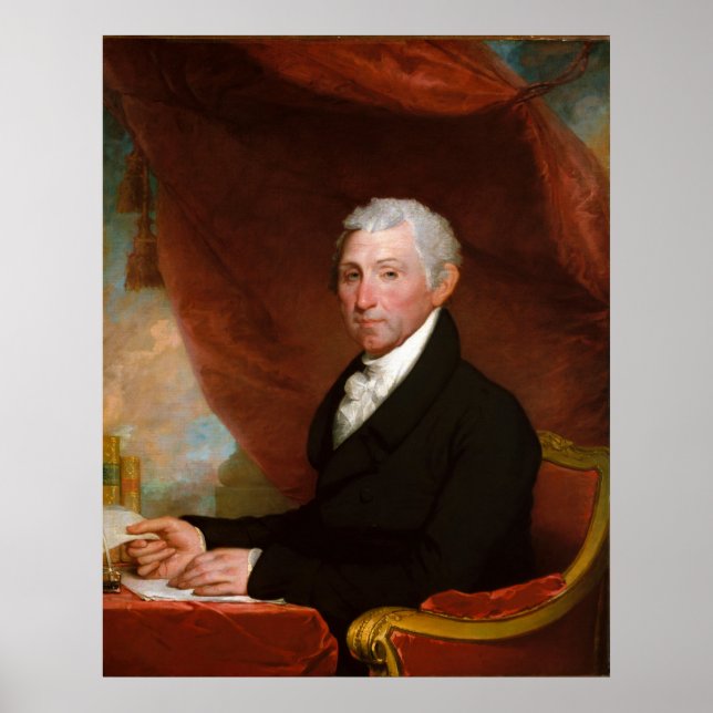 Affiche Le président américain James Monroe par Gilbert St (Devant)