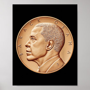 Affiche Le président Barack Obama Médaille Coin Chemise No