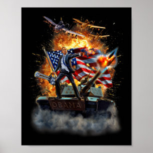 Affiche , Le Président des Etats-Unis Barack Obama