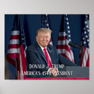 Affiche Le président Donald J. Discours Trump Mt Rushmore