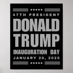 Affiche Le Président Donald J. Trump Jour de l'investiture