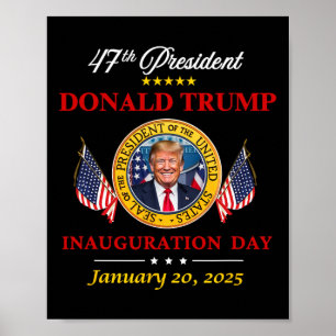 Affiche Le Président Donald J. Trump Jour de l'investiture