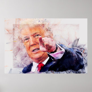 Affiche Le président Donald Trump
