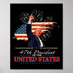 Affiche Le président Donald Trump 47e Inaugura du présiden