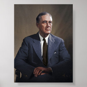 Affiche Le président Franklin D. Roosevelt