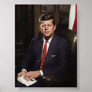 Affiche Le président John F. Kennedy