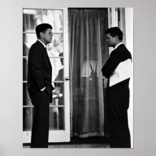 Affiche Le Président John Kennedy Et Robert Kennedy