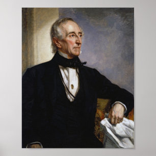 Affiche Le président John Tyler Portrait