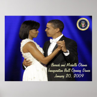 Affiche Le Président Obama inaugure la danse d'ouverture d