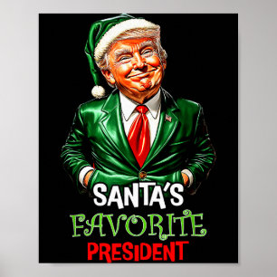Affiche Le président préféré du Père Noël Drôle de Père No