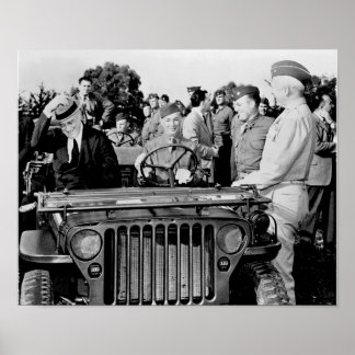Affiche Le président Roosevelt et le général Patton - 1943