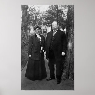 Affiche Le Président Taft et première Madame Hélène Taft -