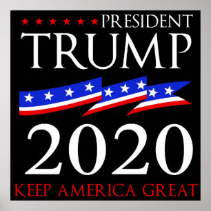 Affiche Le Président Trump 2020