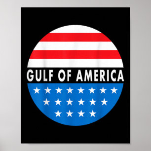 Affiche Le Président Trump 2025 Du Golfe Des États-Unis _2