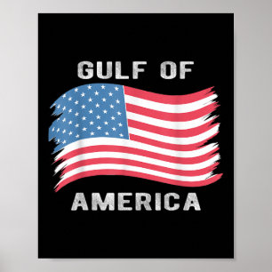 Affiche Le Président Trump 2025 Du Golfe Des États-Unis _4