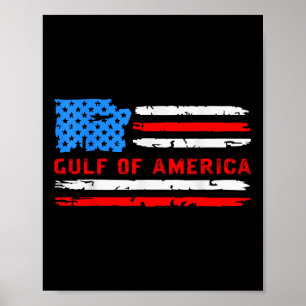 Affiche Le Président Trump 2025 Du Golfe Des États-Unis _5