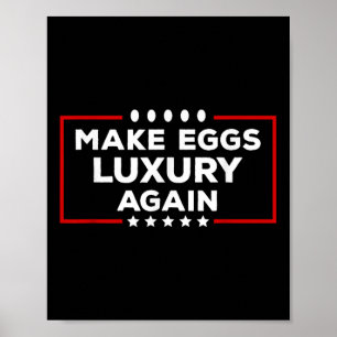 Affiche Le président Trump fait des oeufs un luxe à nouvea