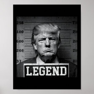 Affiche Le président Trump frappe de plein fouet