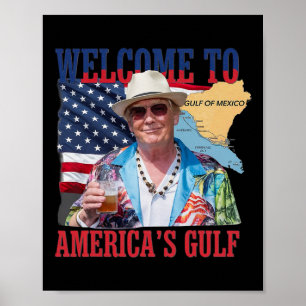 Affiche Le président Trump souhaite la bienvenue dans le G