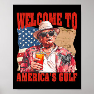 Affiche Le président Trump souhaite la bienvenue dans le G