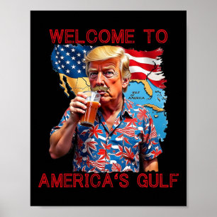 Affiche Le président Trump souhaite la bienvenue dans le G