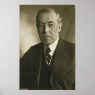Affiche Le président Woodrow Wilson Portrait 1919