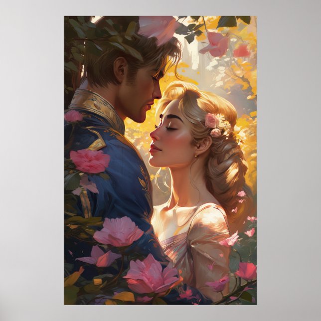 Affiche - Le Prince Charmant et la Princesse Amour (Devant)