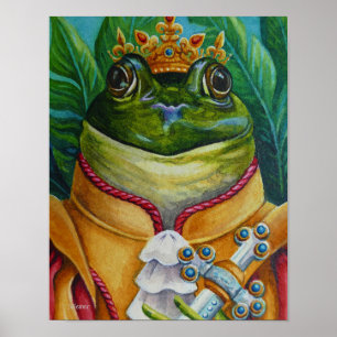 Affiche Le Prince de la Grenouille avec l'épée de la Couro