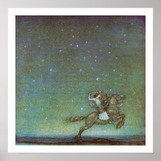 Affiche Le Prince se déplace au clair de lune par John Bau