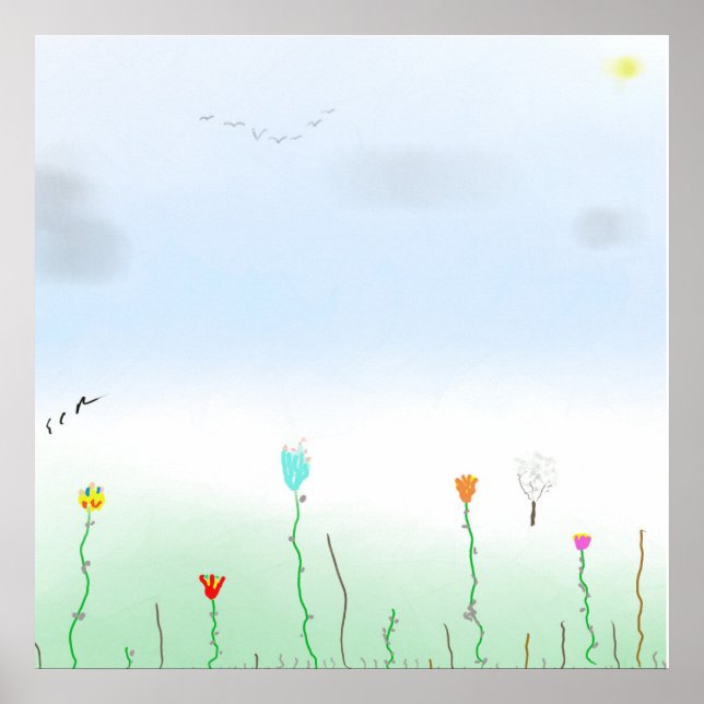 Affiche Le printemps arrive (Devant)