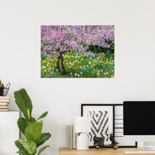 Affiche Le printemps dans le jardin de Claude Monet