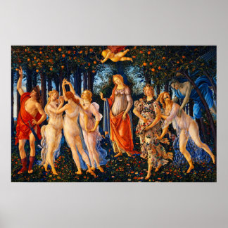 Affiche Le Printemps (Primavera) de Sandro Botticelli