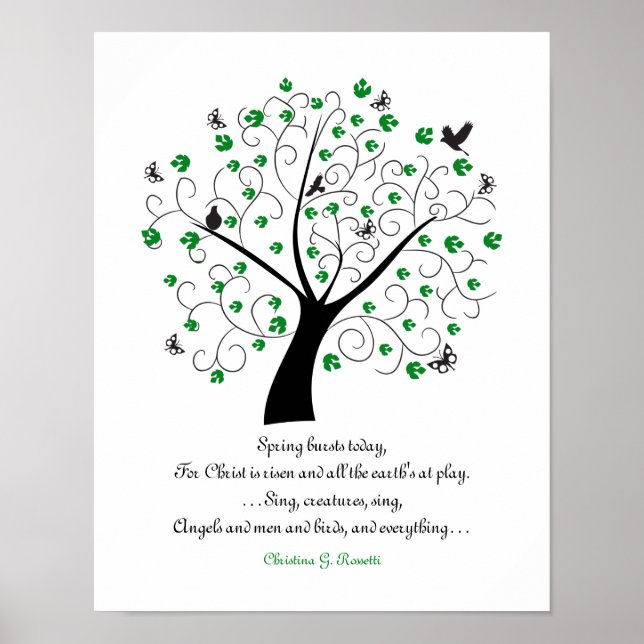 Affiche Le Printemps Se Déroule Aujourd'Hui, Pour Christ.. (Devant)