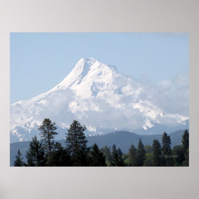 Affiche Le printemps sur l'affiche de Mt Hood (Devant)