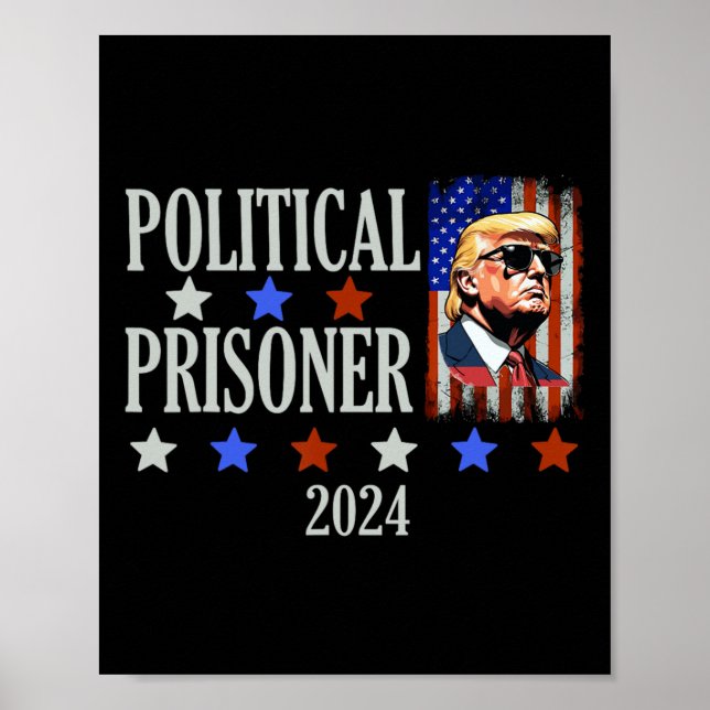 Affiche Le prisonnier Trump 2024 (Devant)