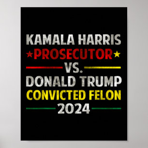 Affiche Le Procureur Harris Contre Donald Trump Condamné F