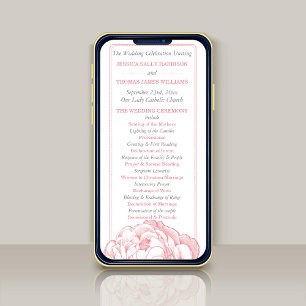 Affiche Le programme de la collection de mariage floral Pr