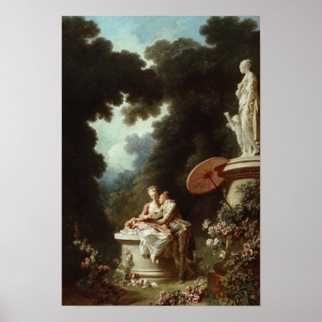 Affiche Le progrès de l'amour - Fragonard Series (Devant)
